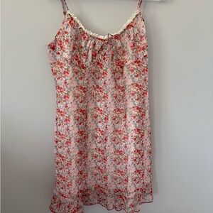 Commense Floral Mini Dress in Pink and Red